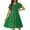 A Green, variant on Arshiner Girl's Summer Dresses Ruffle Short Sleeve Swing Flowy Midi Casual Sundress with Pockets