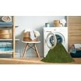 thumbnail image 2 of Ahgly Company Machine Washable Indoor Round Transitional Green Onion Green Area Rugs, 6' Round, 2 of 7