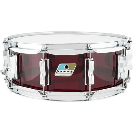Ludwig Vistalite 50th Anniversary Snare Drum Red 5"x14"