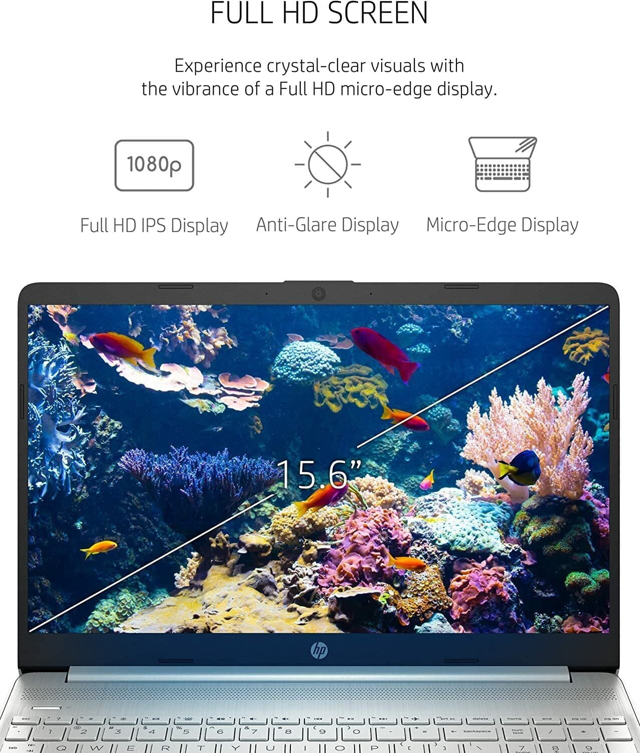 HP 15 Laptop, 15.6" FHD Display, Intel Core i5-1135G7(Beats i7-1065G7), 32GB RAM, 1TB SSD, Intel Iris Xe Graphics, Numeric Keypad, Webcam, Wi-Fi, Bluetooth, Windows 11 Home, Cefesfy USB Hub
