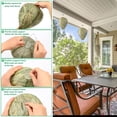 thumbnail image 3 of 6 Pack Wasp Nest Decoy, Hanging Waterproof Cloth and Paper Hornet Deterrent, Fake Wasp Nest for Yellow Jackets and Bees, Outdoor Garden Yard Protection, 3 of 7