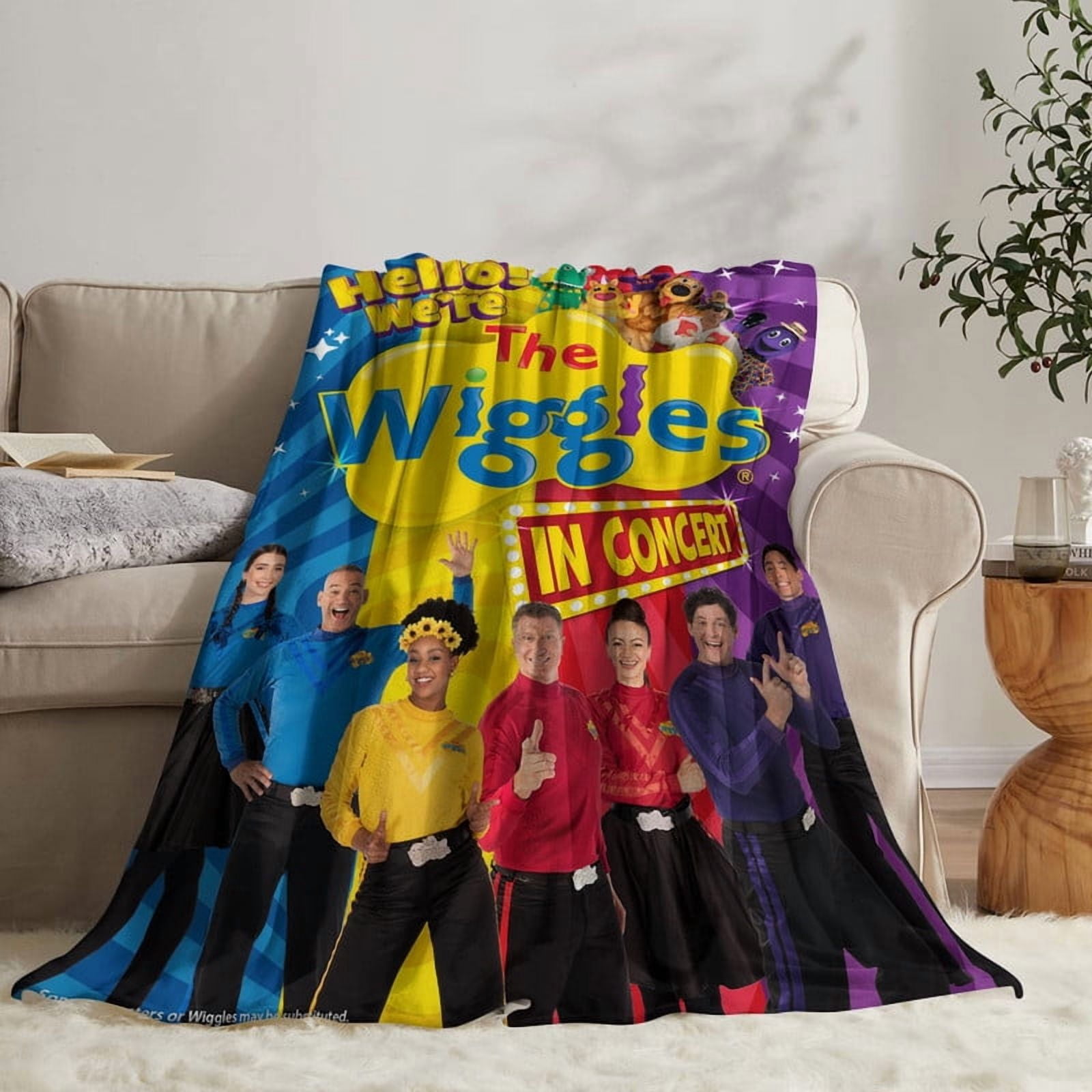 the wiggles Anti Pilling Flannel Blanket Gifts for Fans Lover Girls Boys Women Present Hoodie Him Bed 30"x40"