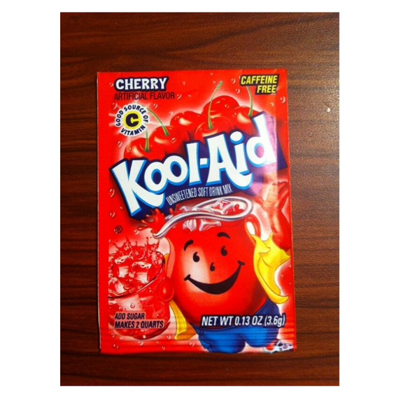 20 Packs of Kool Aid CHERRY Flavor Drink Mix Packet Gluten Free FREE SHIP