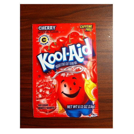 20 Packs of Kool Aid CHERRY Flavor Drink Mix Packet Gluten-Free FREE SHIP