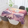 thumbnail image 5 of YAZAOO Square Tablecloth White Swans Pattern Tableclothes, 5 of 9