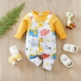 thumbnail image 3 of ATAIKU Baby Boys Long Sleeve Outfits Infant Cotton Romper Animals Jumpsuit Newborn Baby Boy One Piece Coverall Spring 0-18M, 3 of 7