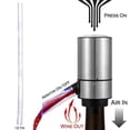 thumbnail image 2 of Aireador de vino eléctrico, aireador de vino automático portátil, dispensador de vino inteligente de un solo botón para vino tinto y blanco., 2 of 4