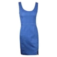 thumbnail image 4 of XIAOCHA Denim Bodycon Dress for Women Sleeveless Square Neck Slit Mini Dress Trendy Edgy Casual Dresses, 4 of 6