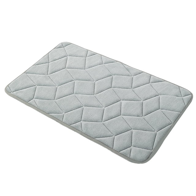 Ohufall Home Decor Bathroom Rugs Non Slip Washable Rugs Foam Absorbent Quick Dry Floor Mat Bathroom Toilet Doorway Entry Door Foot Mat