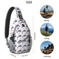 thumbnail image 4 of Ocean Themed Sling Bag - Tropical Sea Vintage Retro Design for Commuting - Spacious & Comfortable, 4 of 6