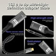 thumbnail image 3 of 16K DP 2.1 Converter Type C to DP Extension Cable USB C to DisplayPort  Adapter, 3 of 9
