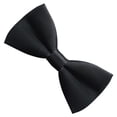thumbnail image 2 of LOLIPPYY Men's Adjustable Pre-Tied Satin Bow Tie for Formal Tuxedo, Black, Perfect for Weddings and Events, 2 of 6