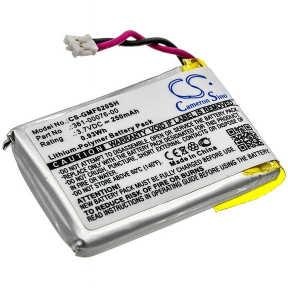 250mAh 361-00076-00 Battery for Garmin Forerunner 620