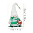 thumbnail image 3 of Mummy Wrapped Faceless Gnome Halloween Decorations Soft Plush Tabletop Figurine with Mummy Pumpkin Cutout for Tiered Tray Mantel Indoor Halloween Party Gothic Home Decor, 3 of 6