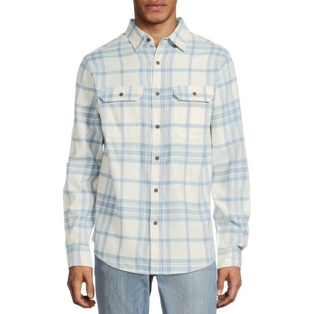 Men's and Big Men's Super Soft Flannel Shirt, up to