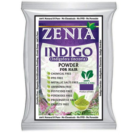 2017 Crop Zenia Indigo Powder Hair / Beard Dye Color 500 grams By Zenia (Best Herbal Hair Color)