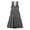 Black, variant on Summer Dresses for Women Linen Sleeveless Tank Maxi Dress Half Button Plaid Long Dress with Pockets Casual Travel Vacation