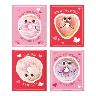 Joyseller Pack of 35 Valentines Day Cards for Kids School | 7 Assorted  Designs of Valentines Cards with 35 Scented Stickers & 35 Envelops |  Valentines