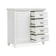 thumbnail image 4 of Magnussen Home Charleston White Dove White 1-Door Bedroom Chest, 4 of 11