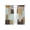 Sage, variant on Brown Dots Leopard Sheer Curtains for Living Room Bedroom Zebra Teal Linen Patchwork Sheer Curtains 72 Inch Long 2 Panels Set Light Filtering Curtain Window Treatments Drapes for Dining Room