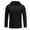 Black, variant on AZoiNM Men's Urban Fashion Hoodie, Casual Button-Down Sweatshirt, Lightweight Long Sleeve Hooded Pullover for All Seasons