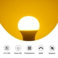 thumbnail image 3 of LED Bug Light Bulb Yellow Color Bulb, 6 Watt (60W Equivalent) E26 A19 Amber Bedroom Night Light Bulb Bugs Free Bulbs, 4 Pack, 3 of 7
