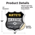 thumbnail image 2 of Nate's Garage I Can Fix Everything But Stupid 18 inch X 18 inch Shield Shaped Heavy Duty 3.2 mil Vinyl Decal To last, Gift for Dads and Uncles Classic Americana Crafted in the USA, 2 of 6