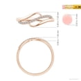 thumbnail image 4 of ANGARA Natural 0.09 Ct. Diamond Fashion Ring in 14K Rose Gold for Women (Ring Size: 3), 4 of 9