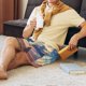 thumbnail image 5 of Balery Western Desert Cloud Cowboy Pantalones cortos de pijama de punto de algodón para hombre con cinturilla y bolsillos-Small, 5 of 6