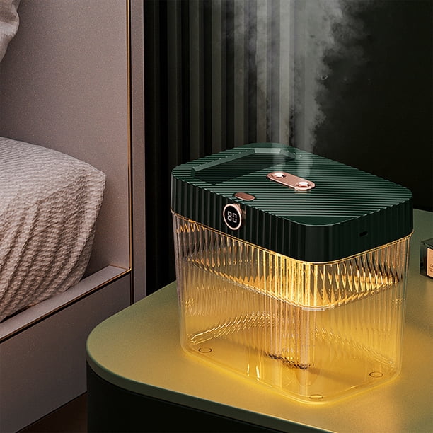 Electrodomésticos, Humidificadores para dormitorio, Humidificadores de vapor frío de 5 L con control remoto y luz nocturna, Humidificador de gran capacidad con apagado automático para habitación de be