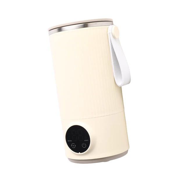 Hervidor Eléctrico Portátil, Caldera De Agua Pequeña De 400 Ml De Caldera De Agua Pequeña Carga USB Para Calefacción De Leche De Pama, Con Batidora, Grado De Comida, Batería