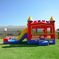 thumbnail image 3 of JumpOrange 13' X 26' Rainbow Bounce House with Water Slide Combo, 3 of 6