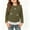 Army Green, variant on ITSAME Girls Long Sleeve T-Shirt Bow Lace Ruffle Hem Crew Neck Knit Ribbed Shirt Kids Fashion Casual Tops Yellow Size 8
