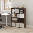 thumbnail image 2 of Furinno PASIR 4-Tier Bookcase with Open Storage Shelf Amber Pine, 2 of 5