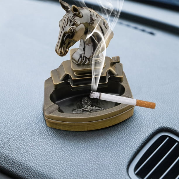 cigarette lighter ashtray SOLARXIA Car Ashtray, Auto Cigar Electronic Detachable Solar Powered/USB Rechargeable with Lid Blue LED Light for Most Car Cup Holder Home Office (Black) : Automotive your friend or personal collection Cigarette and lighter in a