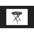 thumbnail image 1 of Living Accents Mesh Table Folding 18" D X 19" High Black Case of 4, 1 of 1