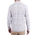 thumbnail image 2 of Men's-Cutter & Buck  Gray Kansas Jayhawks Traverse Stretch Eco Camo DryTec Tri-Blend Quarter-Zip Pullover, 2 of 2