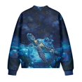 thumbnail image 5 of DISNIMO Sea Turtle Printed Sweatshirts for Women Floral Printed Jackets Zip Up Outwear Long Sleeve Sweatshirts for Fall Winter, S, 5 of 7