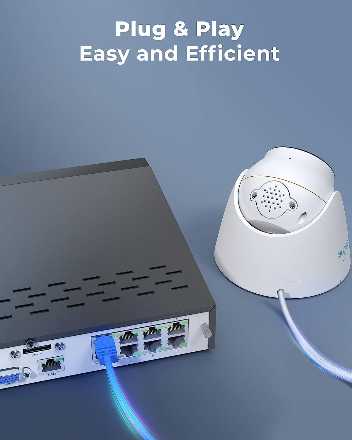 Reolink PoE 8-Channel NVR System, 2x 12MP Wired Color Night Vision Cameras, 2TB HDD, RLK8-1224D2-A