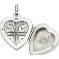 thumbnail image 4 of Sterling Silver Heart Locket (29.7 X 22.12) Made In Thailand qls780, 4 of 5