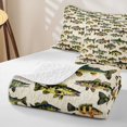 thumbnail image 4 of Meiyoeat Retro Rustic Fish Print Quilt King,Fishing Theme Wildlife Pattern King Coverlet Set, 4 of 7