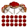 thumbnail image 4 of SHISUYAN 30 Pcs Goupilles Florales à Poussoir Roses Fournitures de Cartes Multifonctions, 4 of 9