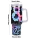 thumbnail image 2 of Taza de acero inoxidable y vaso aislado de 40 onzas con tapa con asa (B) Café, 2 of 9