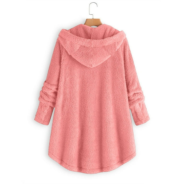 Fashion Pure Color Long Sleeve Plush Coat Fashion Pure Color Long Sleeve Plush Coat
