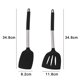 thumbnail image 2 of Los utensilios de cocina antiadherentes 2pcs fijaron con las manijas del acero inoxidable, sistema de herramienta de cocina resistente al calor, 2 of 5