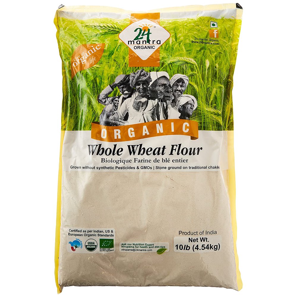 Organic Whole Wheat Flour (Atta) 10 Lbs