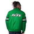 thumbnail image 2 of Men's Starter  Green New York Jets Vintage Logo Scout I Full-Snap Varsity Jacket, 2 of 2