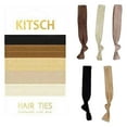 thumbnail image 6 of Kitsch Knotted Ties for Girls Adult, 5 Ct Black Elastic Hair Ties, 6 of 10