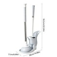 thumbnail image 2 of TTJ Bathroom Cleaning Kit Deluxe Toilet Brush and Plunger Set Modern Compact Toilet Cleaning Brush with Long Flexible Bristles Strong Cleaning Power for Bathroom Sanitation Plunger Brush Combo, 2 of 7