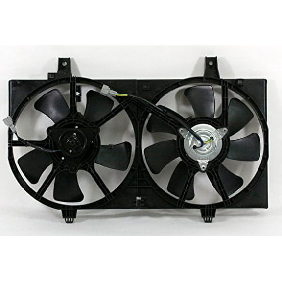Dual Radiator and Condenser Fan Assembly - Pacific Best Inc. Fit/For NI3115123 02-06 Nissan Sentra 1.8L With A/C